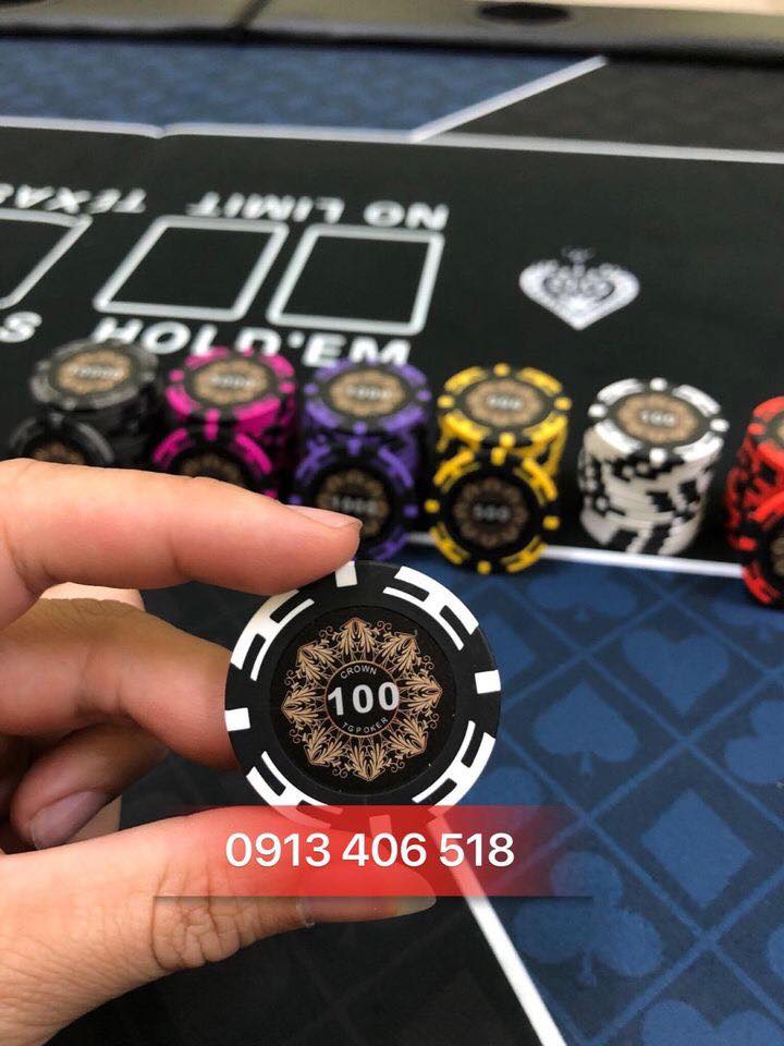 Bộ Phỉnh Crown Poker 300 Chip Hàng Cao Cấp
