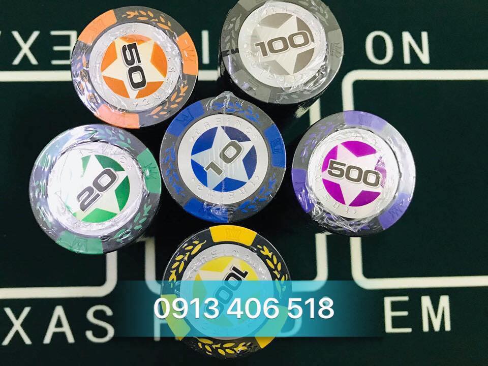 Bộ Phỉnh Poker Casino Star 500 Chip Hàng Cao Cấp